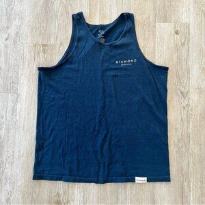 Mens Diamond Blue Tank Top - XL